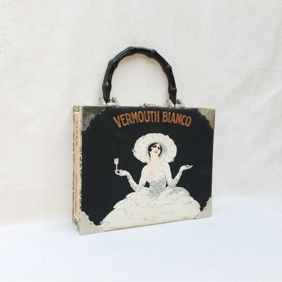 Vermouth Bianco Art Deco Cigar Box Purse - Picture 2 of 16